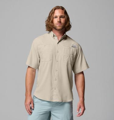 Men's Tamiami II Short Sleeve Shirt, Color: Fossil, image 5