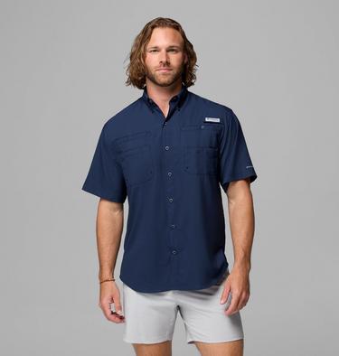 Men's Tamiami II Short Sleeve Shirt, Color: Collegiate Navy, image 13