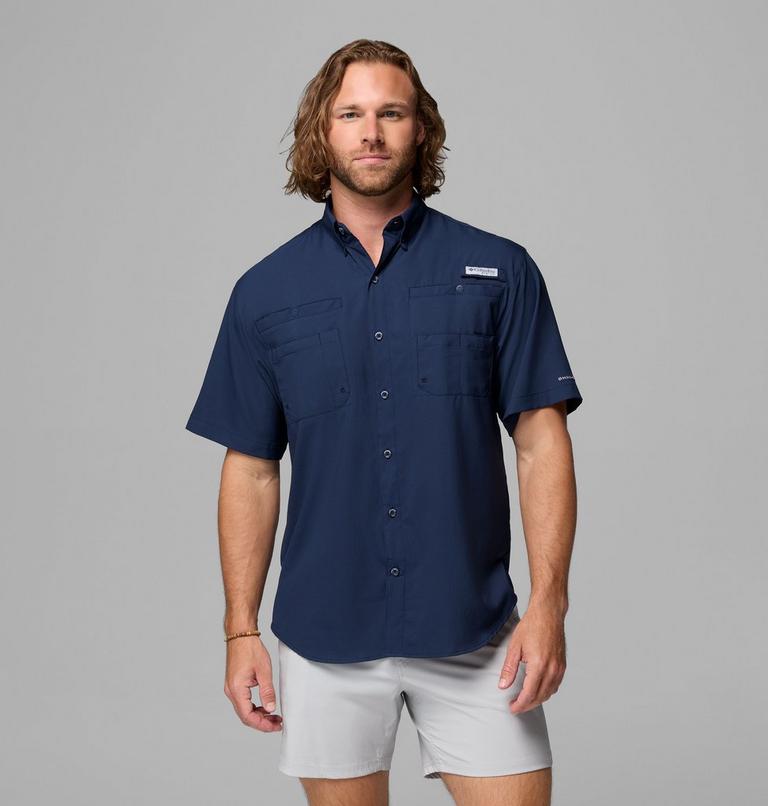 Men's Tamiami II Short Sleeve Shirt, Color: Collegiate Navy, image 1