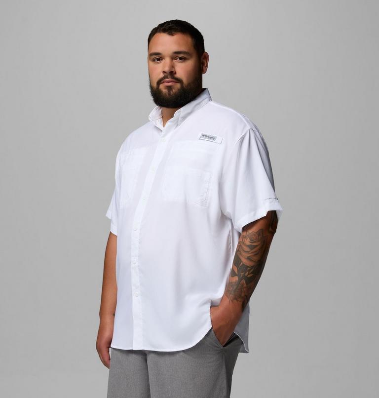 Men&rsquo;s PFG Tamiami II Short Sleeve Shirt &mdash; Big, Color: White, image 4