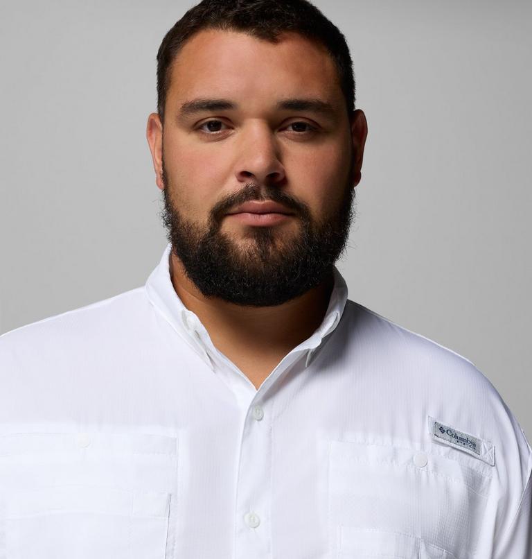 Men&rsquo;s PFG Tamiami II Short Sleeve Shirt &mdash; Big, Color: White, image 5