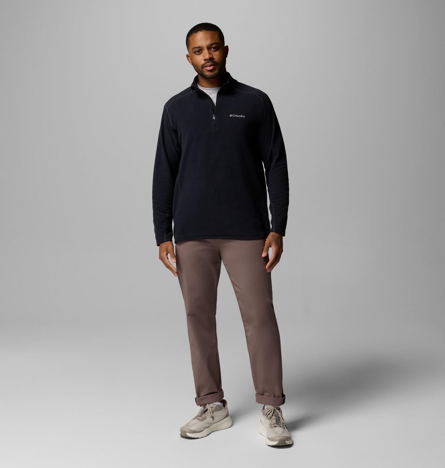 Мужской свитер Columbia Klamath Range II Half Zip Fleece Pullover, цвет: Чёрный — фото 2