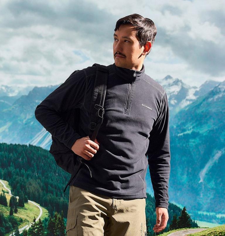 Polar con media cremallera Klamath Range II para hombre | 010 | XL, Color: Black, image 8
