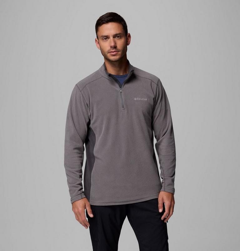Polar con media cremallera Klamath Range II para hombre, Color: City Grey, Shark, image 1