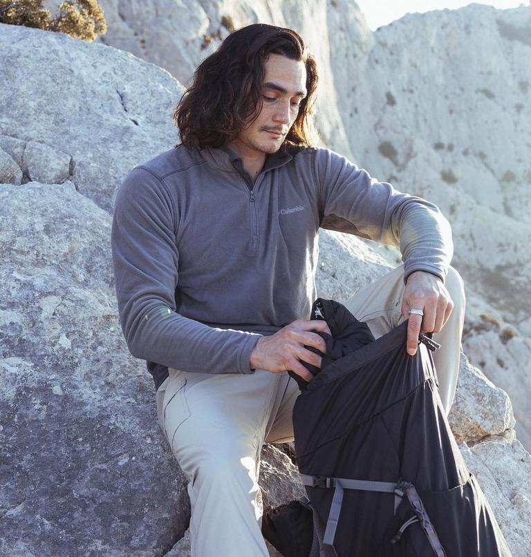 Polar con media cremallera Klamath Range II para hombre, Color: City Grey, Shark, image 7