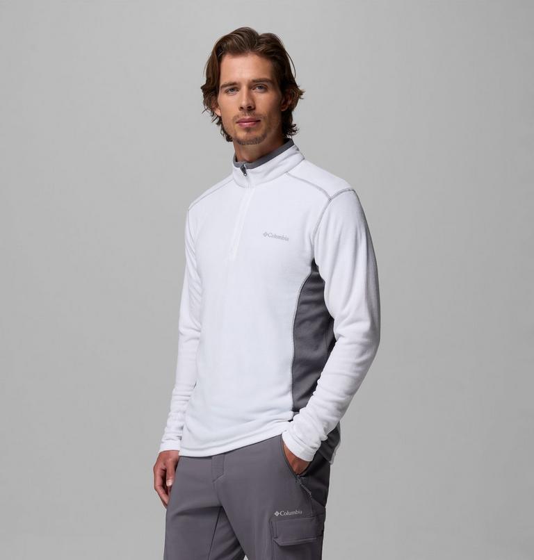 Klamath Range II Half Zip, Color: White, City Grey, image 4