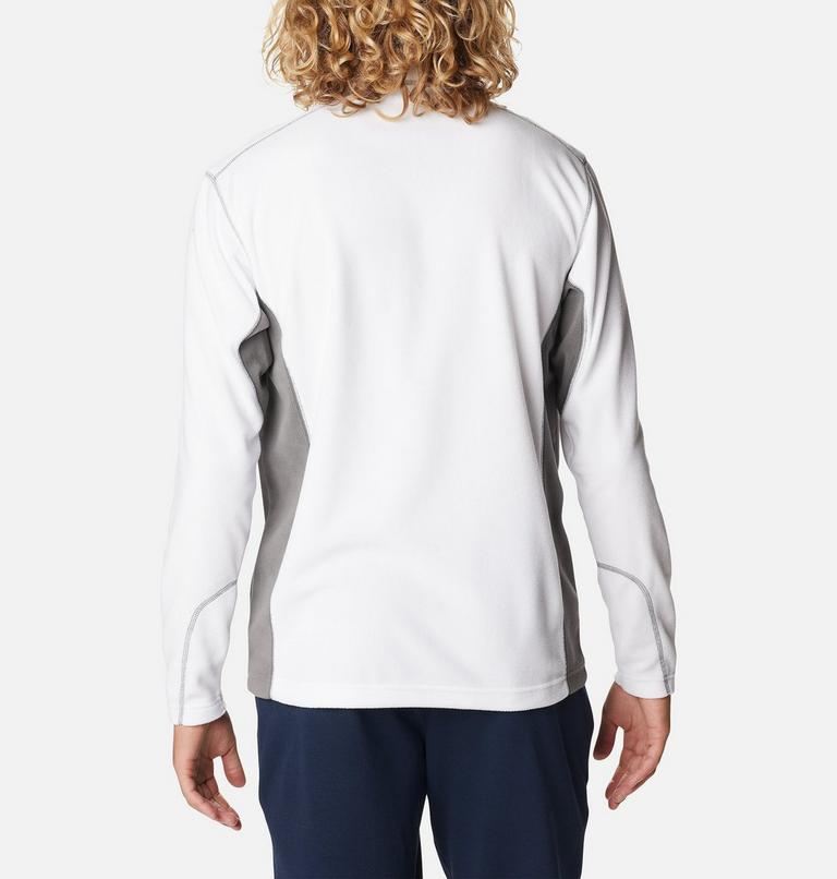 Polar con media cremallera Klamath Range II para hombre, Color: White, City Grey, image 2