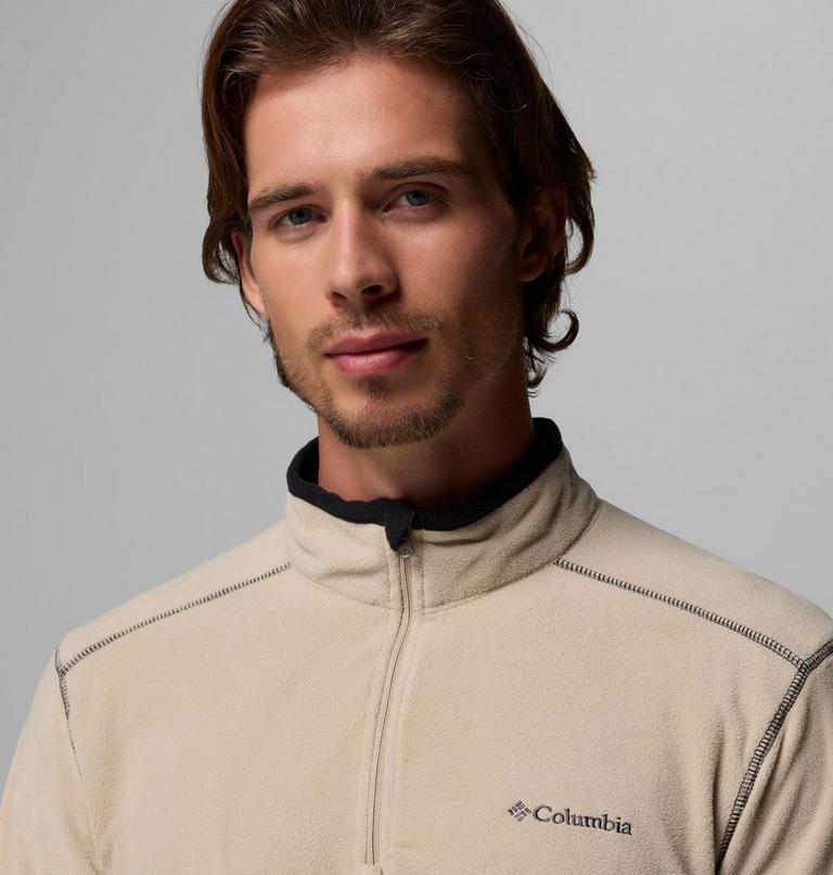 Polar con media cremallera Klamath Range II para hombre, Color: Ancient Fossil, Black, image 5