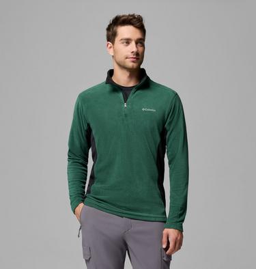 Klamath Range II Half Zip, Color: Rain Forest, Black, image 13
