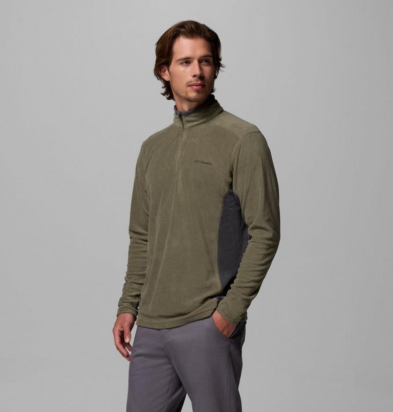 Men's Klamath Range II Half Zip, Color: Stone Green, Shark, image 3