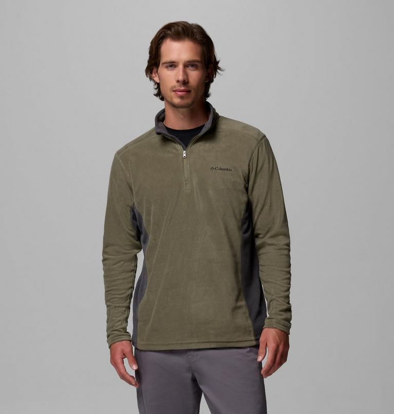 Men's Klamath Range II Half Zip, Color: Stone Green, Shark, image 1