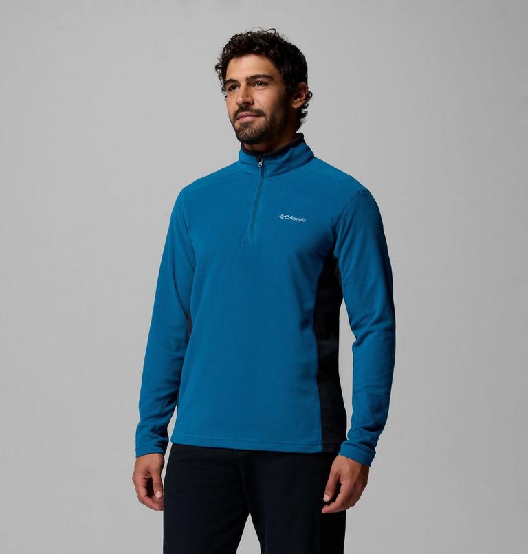 Polar con media cremallera Klamath Range II para hombre, Color: Phoenix Blue, Black, image 4