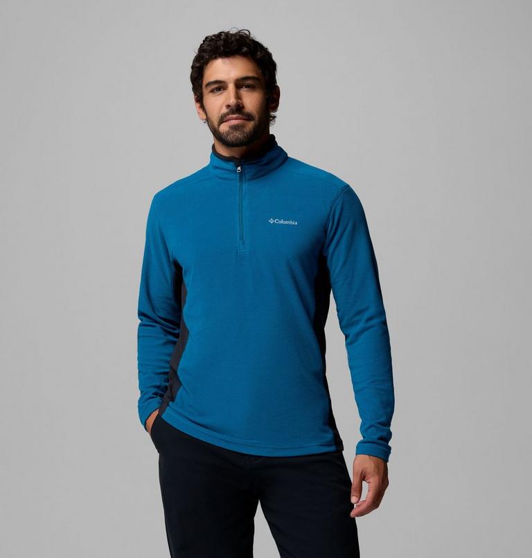 Polar con media cremallera Klamath Range II para hombre, Color: Phoenix Blue, Black, image 1