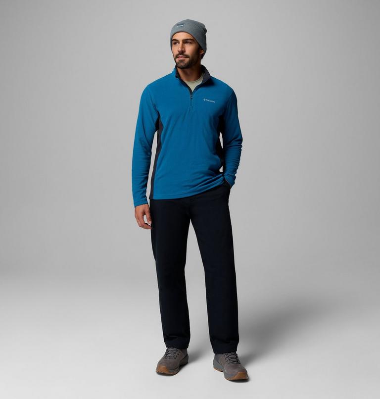 Polar con media cremallera Klamath Range II para hombre, Color: Phoenix Blue, Black, image 2