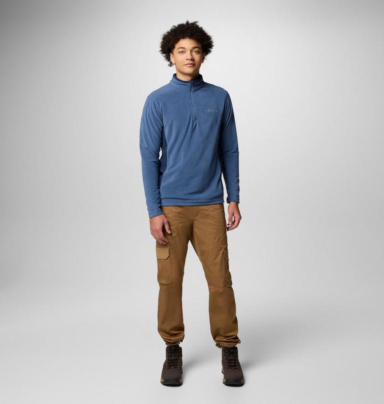 Men's Klamath Range II Half Zip, Color: Dark Mountain, Collegiate Navy, image 2