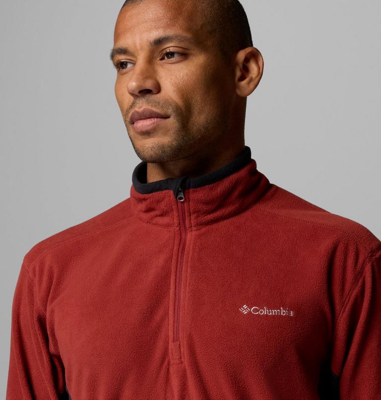 Polar con media cremallera Klamath Range II para hombre, Color: Red Oxide, Black, image 5