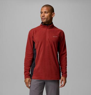 Polar con media cremallera Klamath Range II para hombre, Color: Red Oxide, Black, image 9