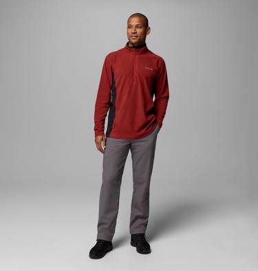 Polar con media cremallera Klamath Range II para hombre, Color: Red Oxide, Black, image 10