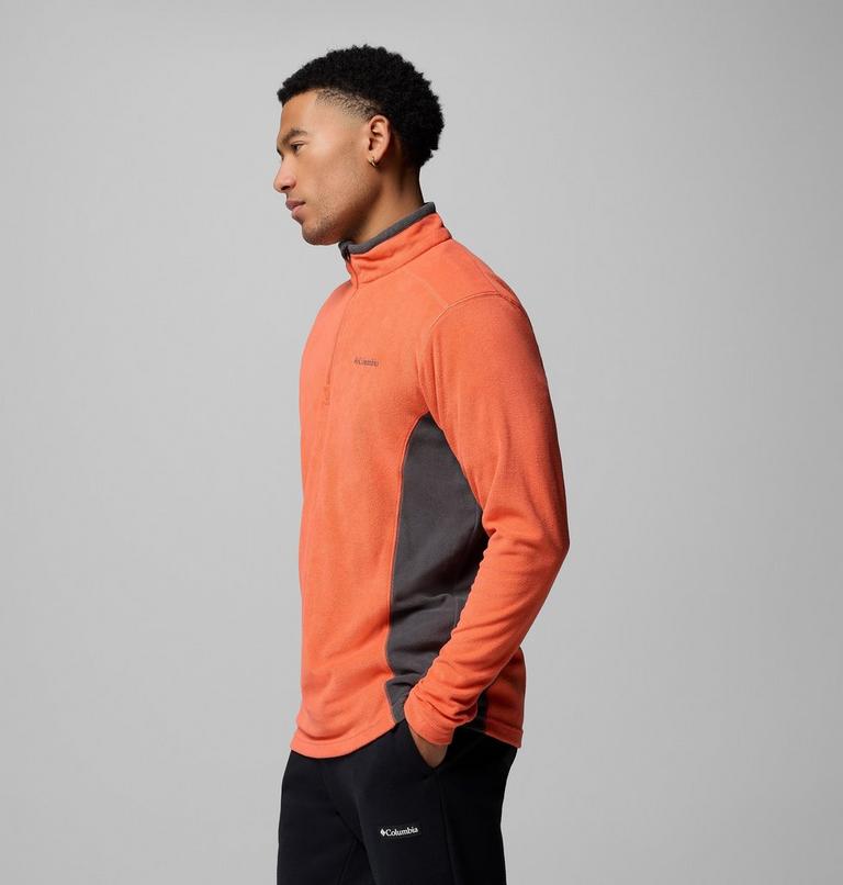 Men's Klamath Range II Half Zip, Color: Zing, Shark, image 4