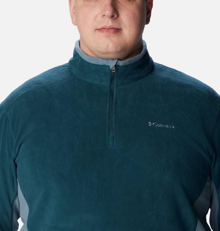 Men's Klamath Range II Half Zip Fleece - Extended Size, Color: Night Wave, Metal, image 4