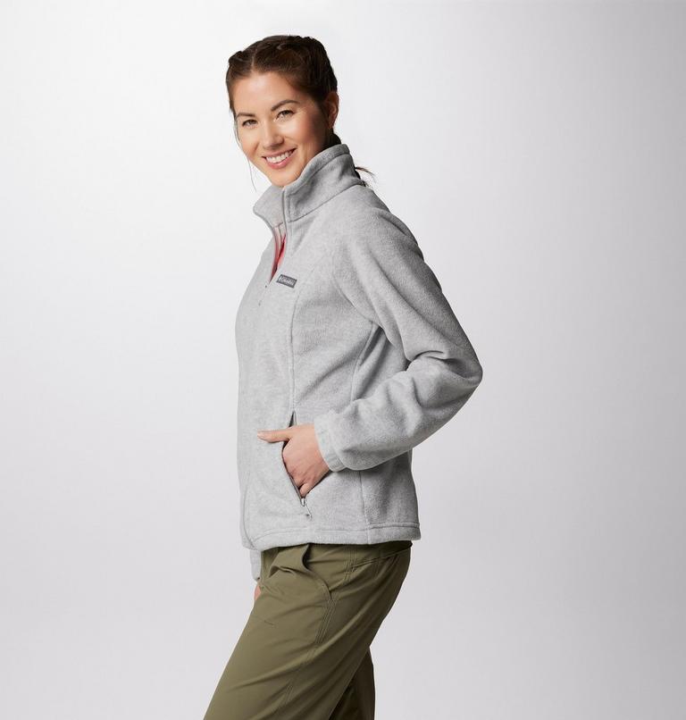 Women’s Benton Springs Fleece Jacket, Color: Cirrus Grey Heather, image 4