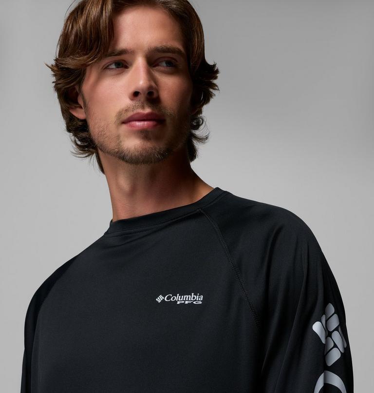 Terminal Tackle LS Shirt, Color: Black, Cool Grey Logo, image 5