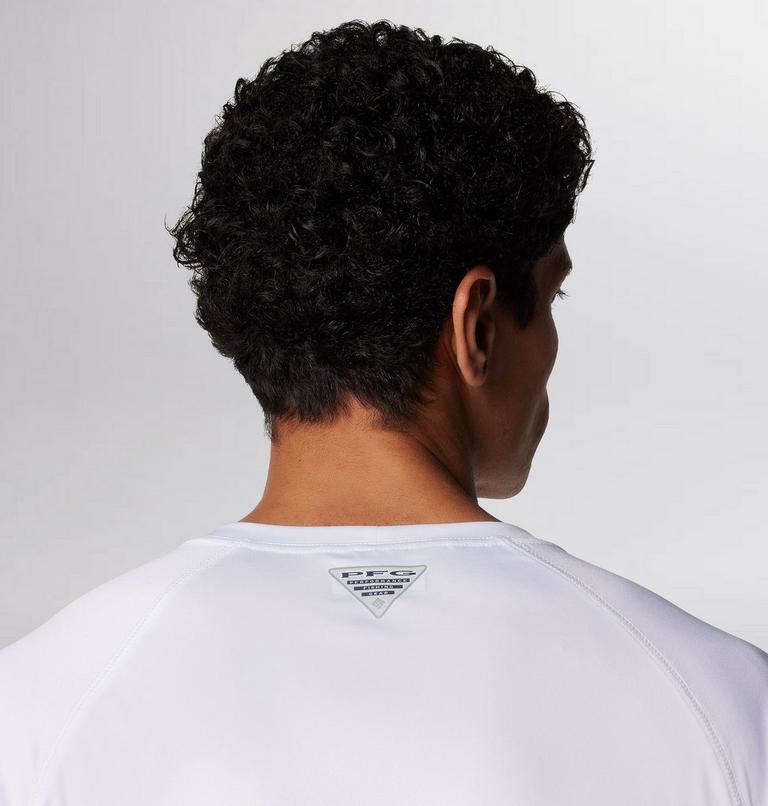 Men's PFG Terminal Tackle Long Sleeve Shirt, Color: White, Nightshade Logo, image 6