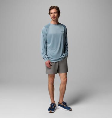 Terminal Tackle LS Shirt, Color: Dockside Blue Heather, Collegiate Navy L, image 2