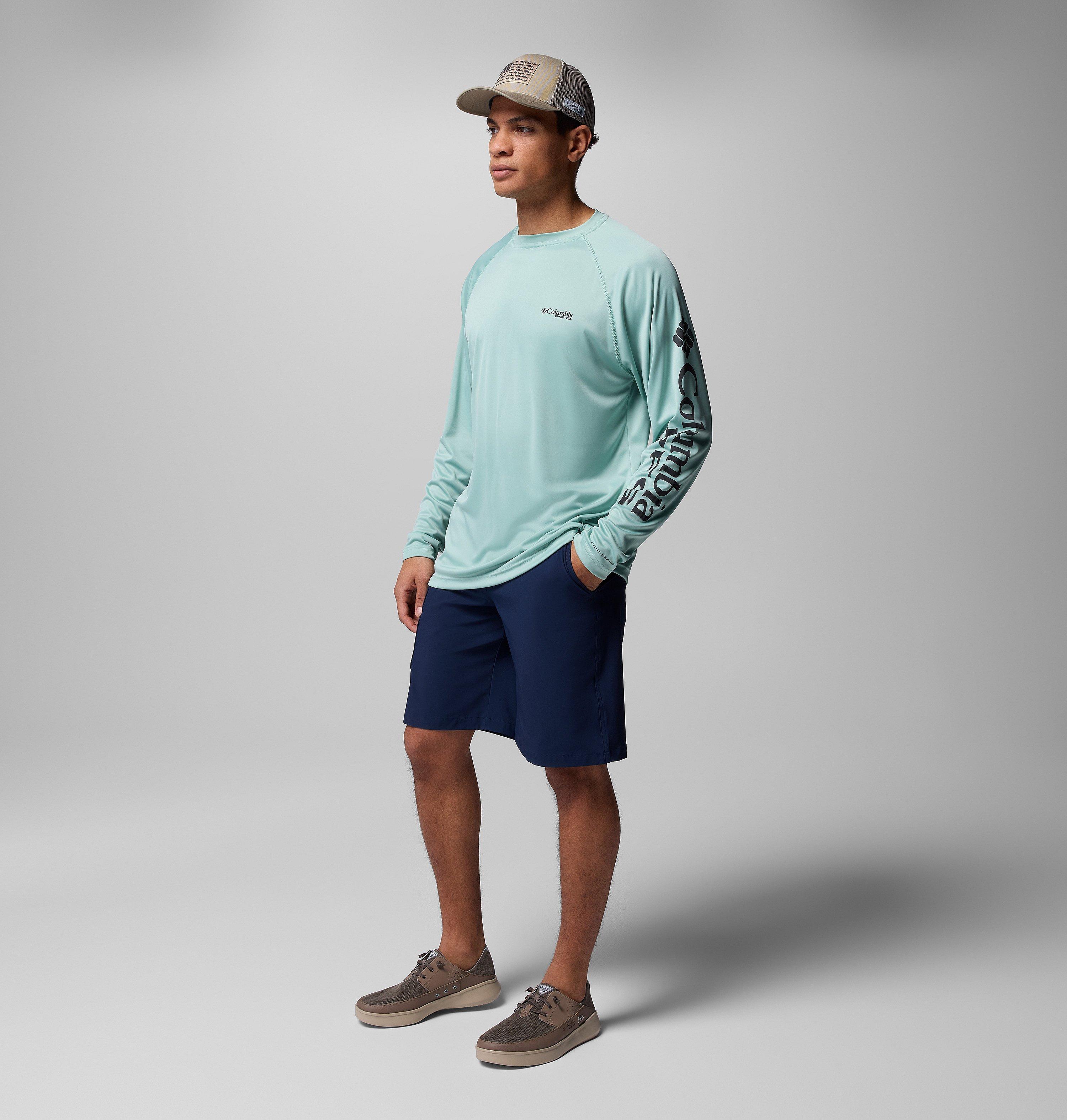 Chemise Columbia PFG Terminal Tackle Homme 2XL Rouge - UPF 50, Omni-Wick, Manches Longues