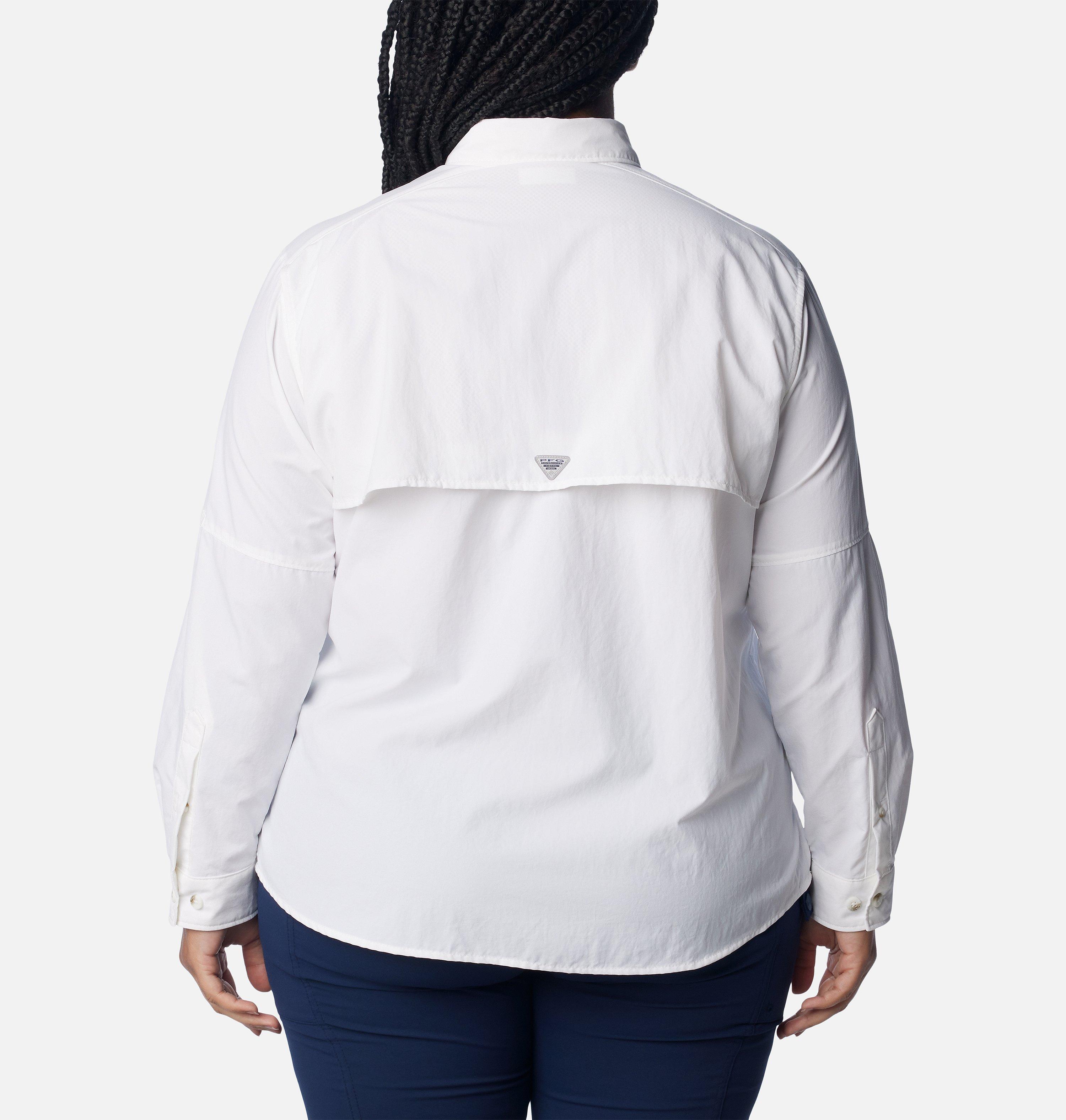Chemise De Pêche Columbia PFG Femme – Manches Longues, Bleue, Taille XL