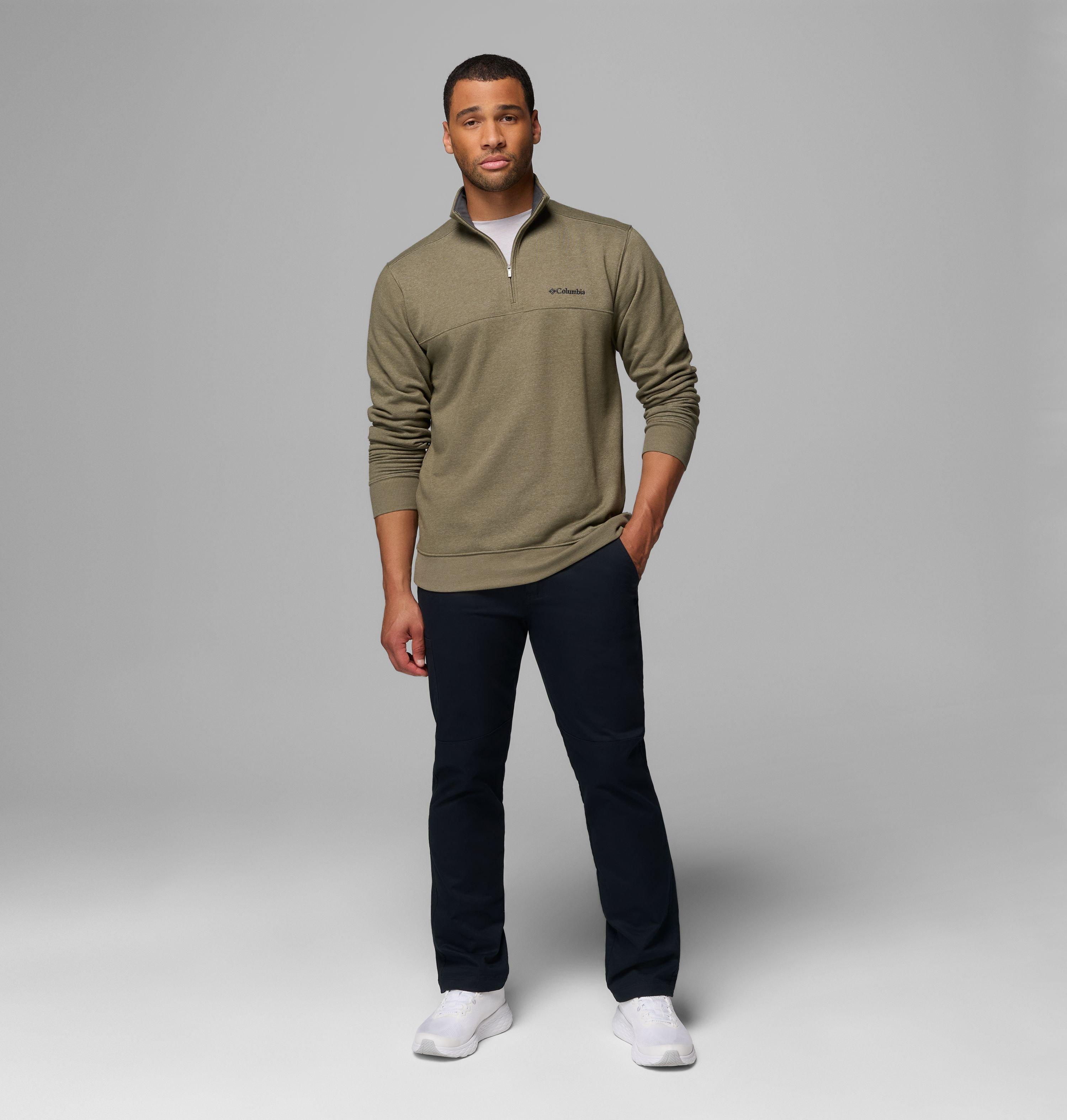 Men's Essential Hike™ Grid Fleece Half Zip Jacket