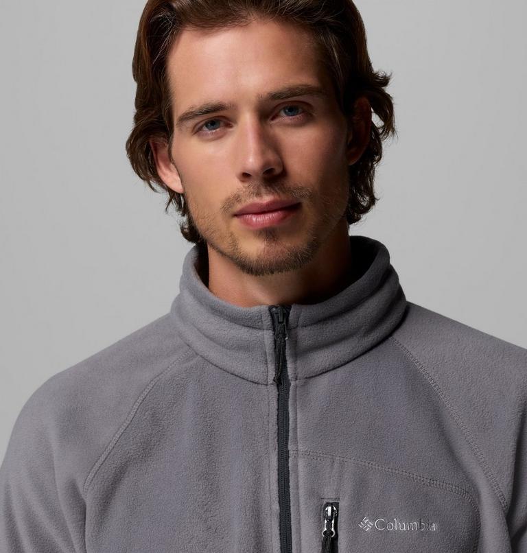 Men's Fast Trek II Full Zip Fleece, Color: City Grey, image 6