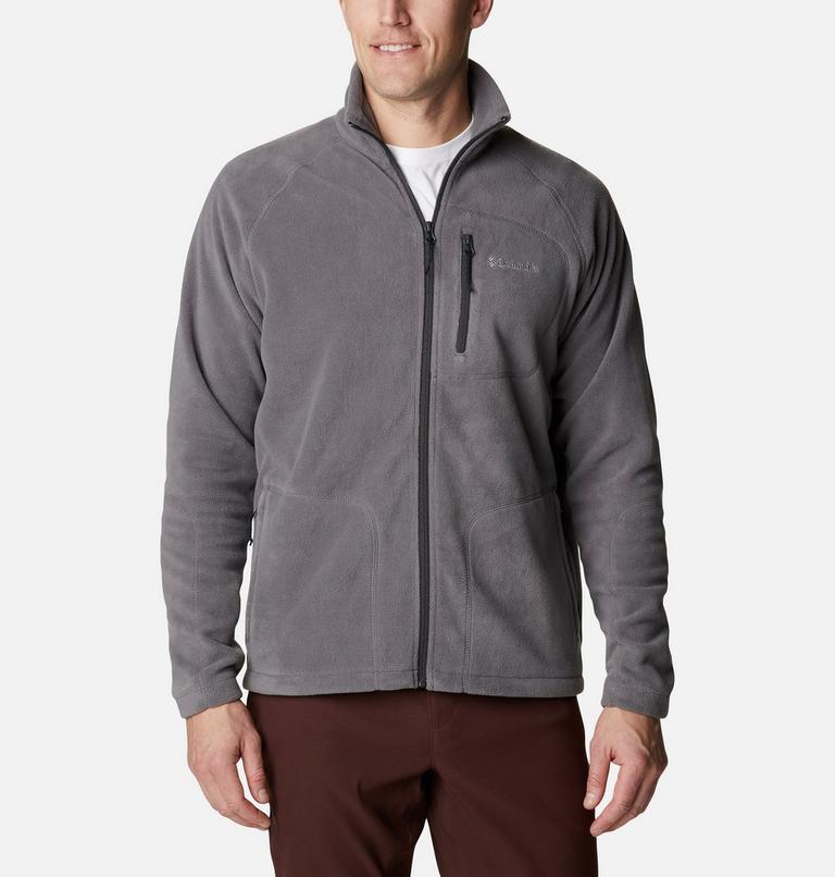 Men's Fast Trek II Full Zip Fleece, Color: City Grey, image 8