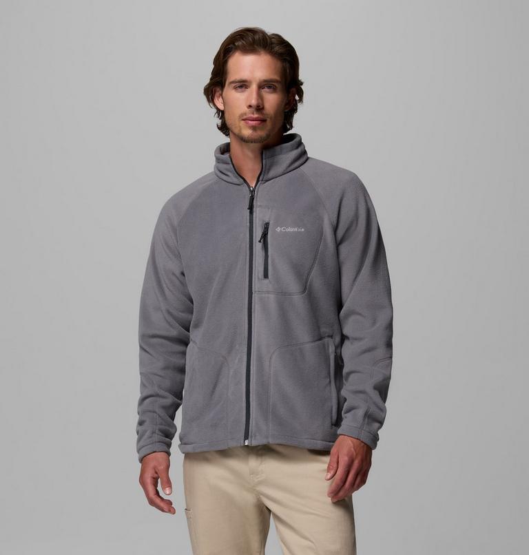 Men's Fast Trek II Full Zip Fleece, Color: City Grey, image 1