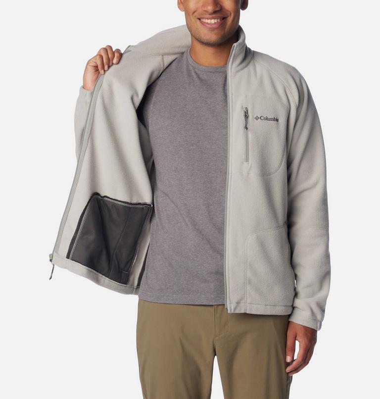 Men's Fast Trek II Full Zip Fleece, Color: Flint Grey, image 5