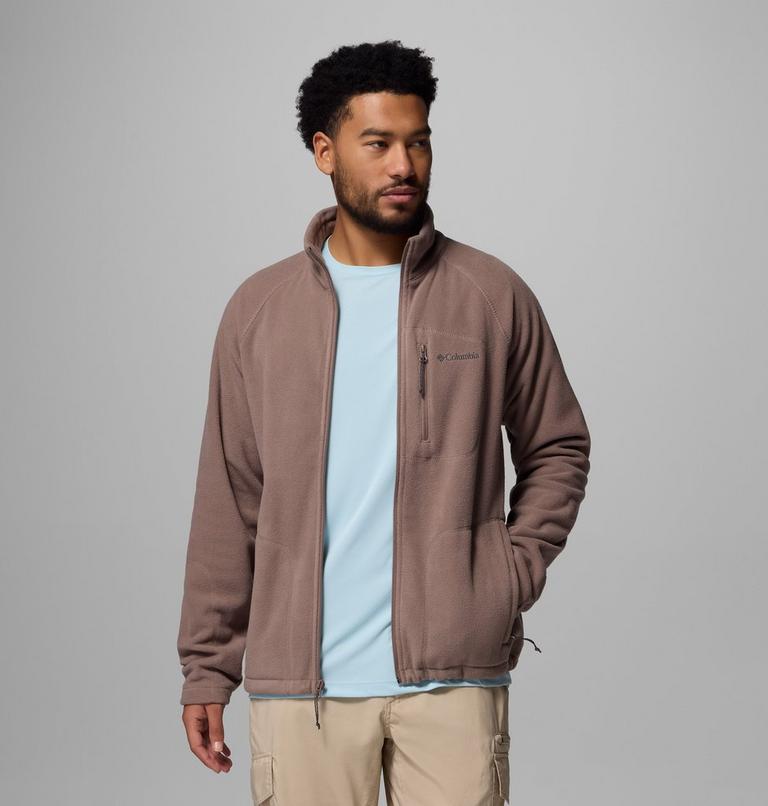 Men's Fast Trek II Full Zip Fleece, Color: Iron, image 5