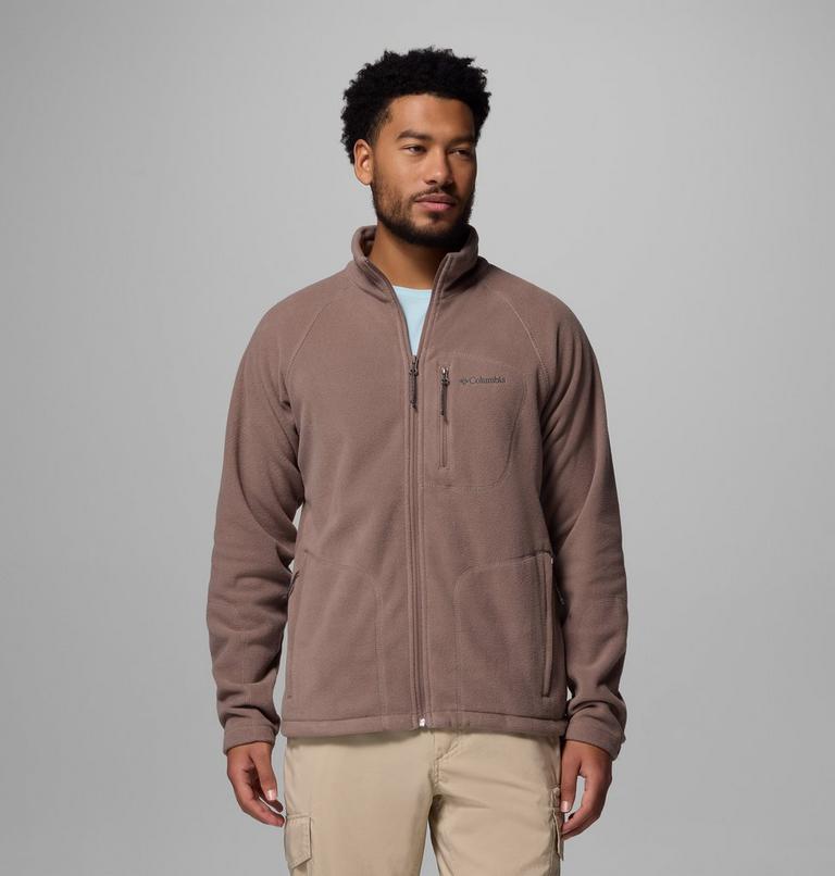 Men's Fast Trek II Full Zip Fleece, Color: Iron, image 1