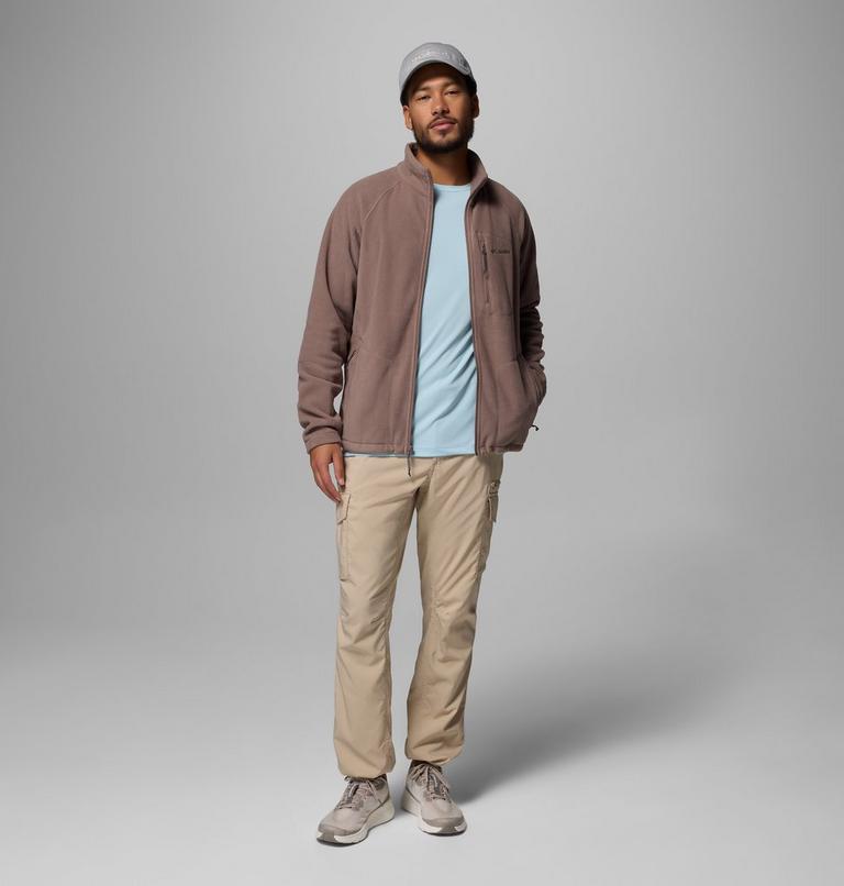 Men's Fast Trek II Full Zip Fleece, Color: Iron, image 2