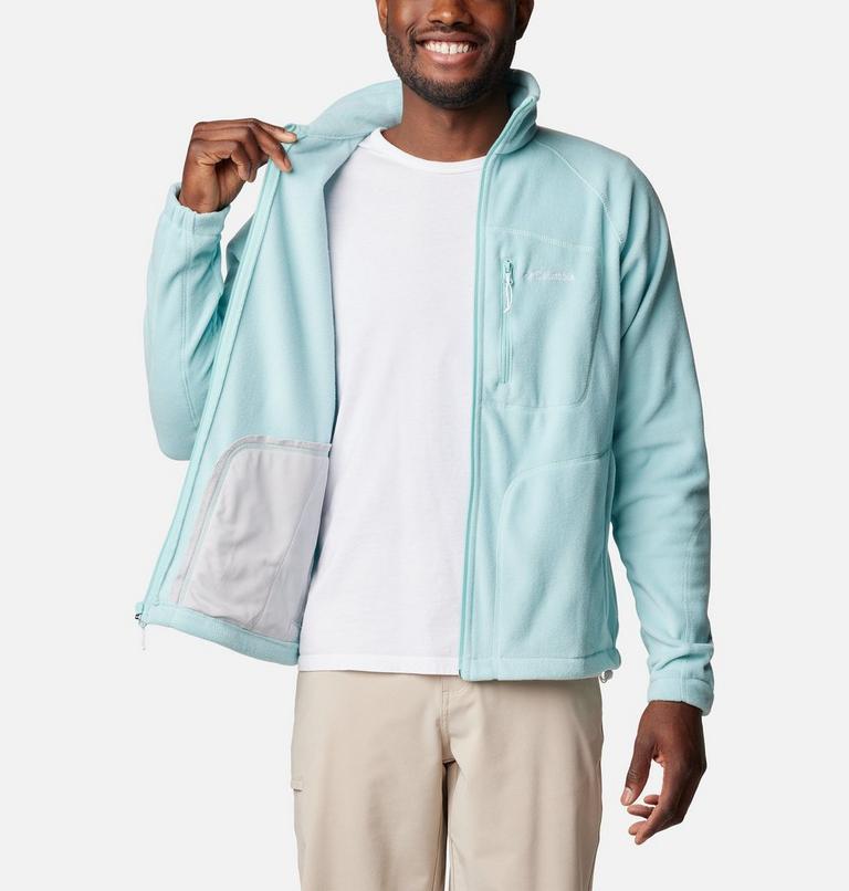 Men's Fast Trek II Full Zip Fleece, Color: Spray, image 5