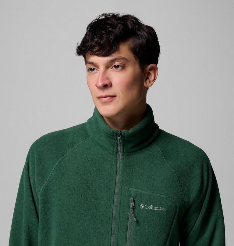 Men's Fast Trek II Full Zip Fleece, Color: Rain Forest, image 6