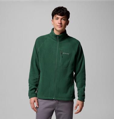 Men's Fast Trek II Full Zip Fleece, Color: Rain Forest, image 5
