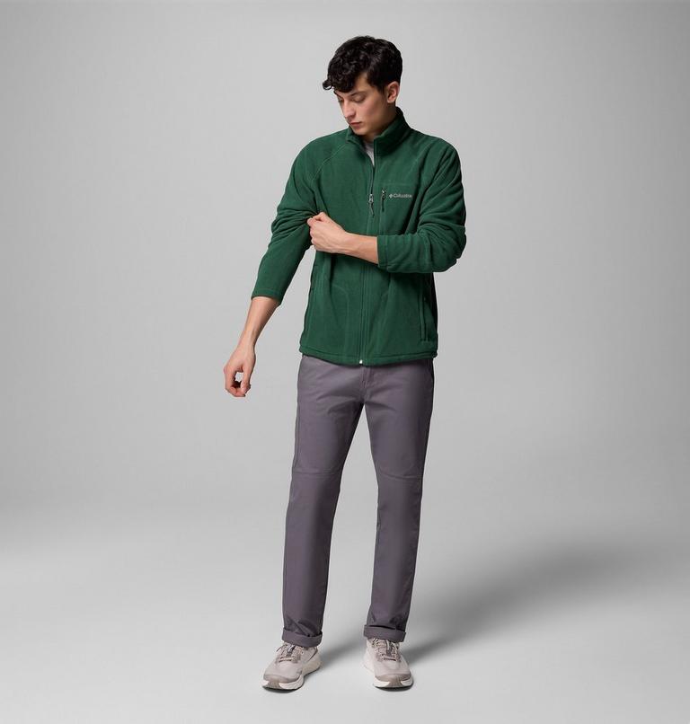 Men's Fast Trek II Full Zip Fleece, Color: Rain Forest, image 2