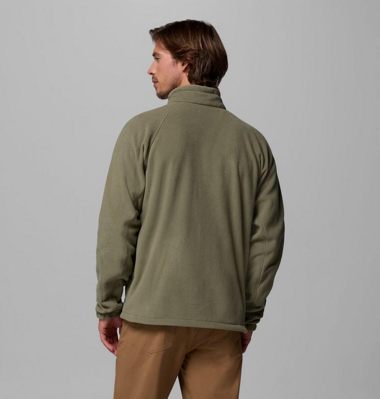Men's Fast Trek II Full Zip Fleece, Color: Stone Green, image 2