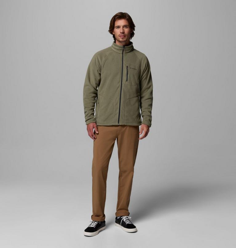 Men's Fast Trek II Full Zip Fleece, Color: Stone Green, image 2