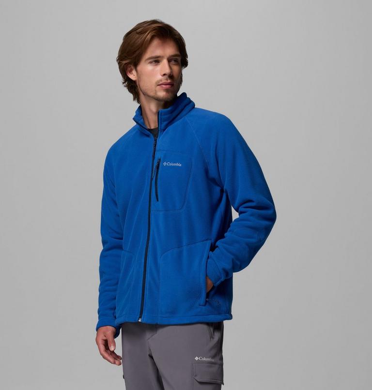 Men's Fast Trek II Full Zip Fleece, Color: Mountain Blue, image 4