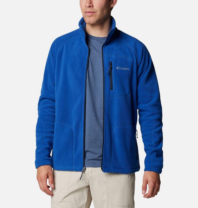 Men's Fast Trek II Full Zip Fleece, Color: Mountain Blue, image 8