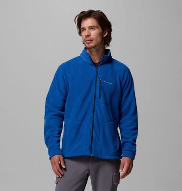 Men's Fast Trek II Full Zip Fleece, Color: Mountain Blue, image 11