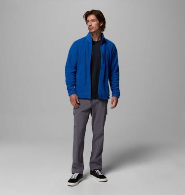 Men's Fast Trek II Full Zip Fleece, Color: Mountain Blue, image 12