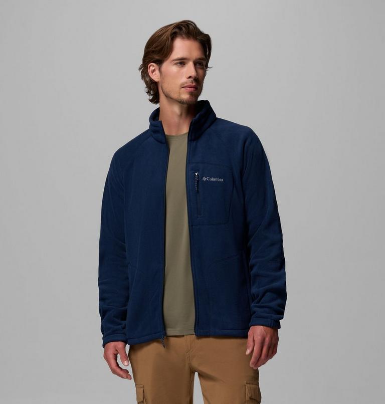 Men's Fast Trek II Full Zip Fleece, Color: Collegiate Navy, image 4