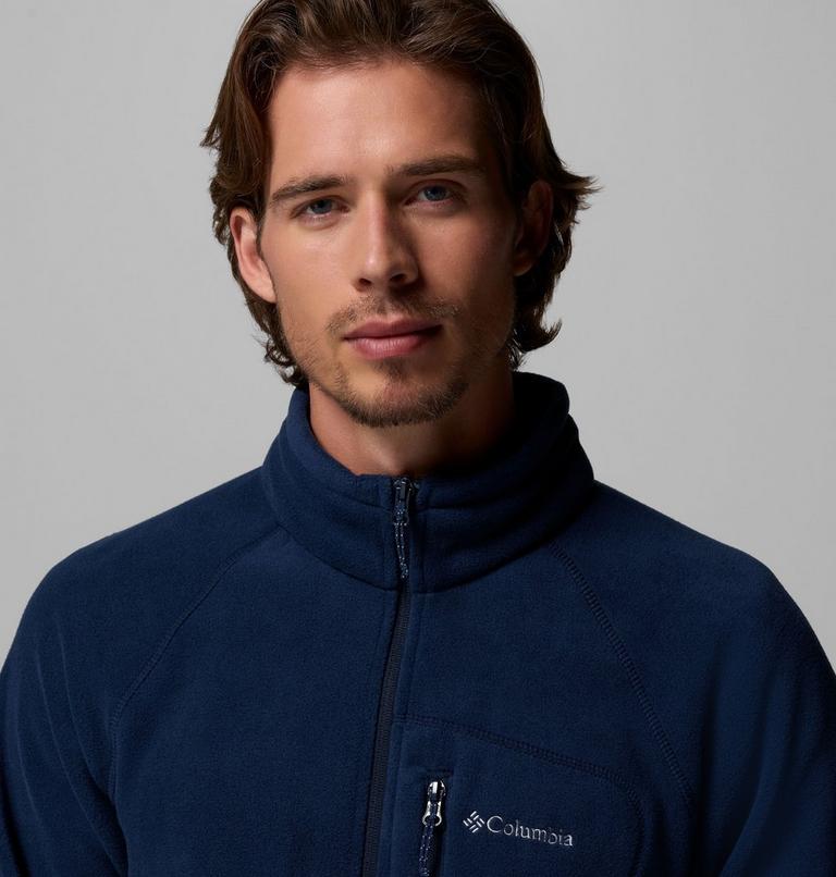 Men's Fast Trek II Full Zip Fleece, Color: Collegiate Navy, image 5